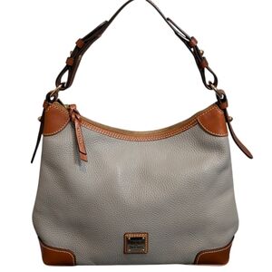 Dooney & Bourke Gray and Brown Hobo Bag